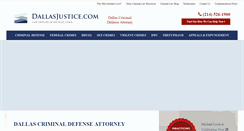 Desktop Screenshot of dallasjustice.com