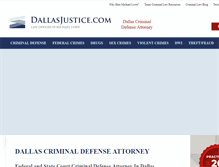 Tablet Screenshot of dallasjustice.com